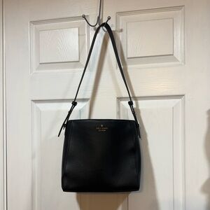 Kate Spade Black Textured Shoulder Bag